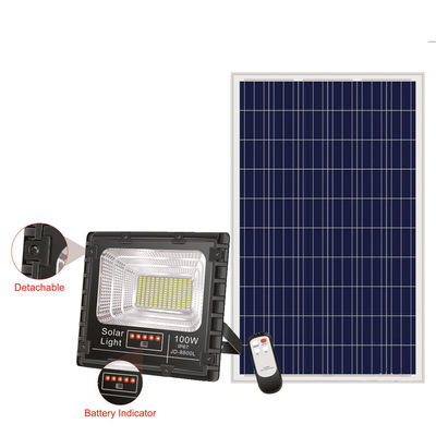 25w 150w 300 Watt ηλιακά φω'τα ασφάλειας προβολέα 80lm/w 3.7V υπαίθρια ηλιακά τροφοδοτημένα