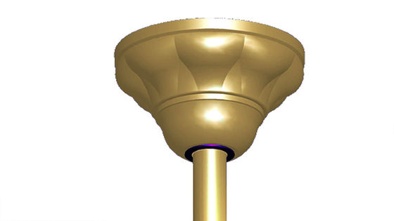 Lampshade κρυστάλλου εισελκόμενο φως ανώτατων ανεμιστήρων 36W των σιωπηλών οδηγήσεων με το δίπλωμα των λεπίδων