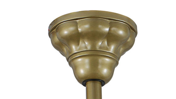 Ακρυλικό Lampshade 150lm/W χρυσό εισελκόμενο ανοιχτό θερμό λευκό ανώτατων ανεμιστήρων