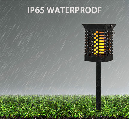 Ελαφρύς 100lm/w των θερμών άσπρων οδηγήσεων IP65 75 ηλιακός κήπων ηλιακός φανός λαμπτήρων φλογών τρέμοντας