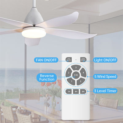 Φανταχτερός σίδηρος 3000K 35W 5 μεγάλο φυσικό ύφος λαμπτήρων ανώτατων ανεμιστήρων λεπίδων ABS