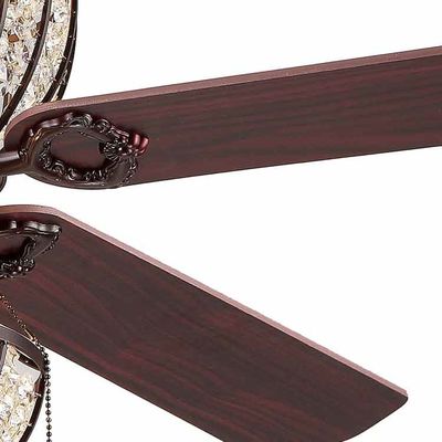 Πολυτέλεια 6000LM 48 ίντσα 1220MM φως ανώτατων ανεμιστήρων κρυστάλλου πολυελαίων για το καθιστικό