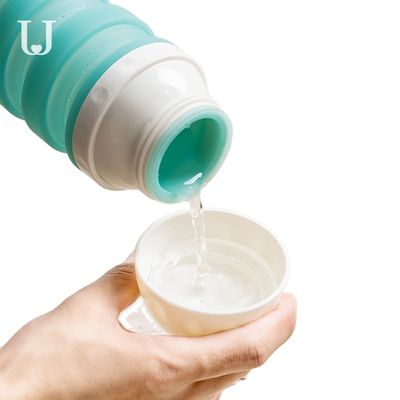 Υπαίθριο σιλικόνης 570ml Pet φλυτζάνι κατανάλωσης σκυλιών προϊόντων πτυσσόμενο