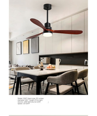 Η ελαφριά εξάρτηση 3 ανώτατων ανεμιστήρων Dimmable ΣΥΝΕΧΩΝ μηχανών λεπίδες κοντραπλακέ βούρτσισε το χρυσό χρώμα