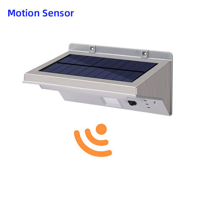 100lm/W 6000K 5V των οδηγήσεων ηλιακά αισθητήρων υπαίθρια φω'τα Pir τοίχων ελαφριά ηλιακά τροφοδοτημένα